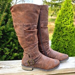 Brown Knee-High Boots